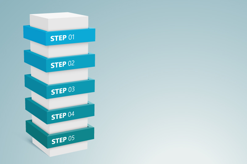 Info,Graphic,Column,With,5,Steps,2